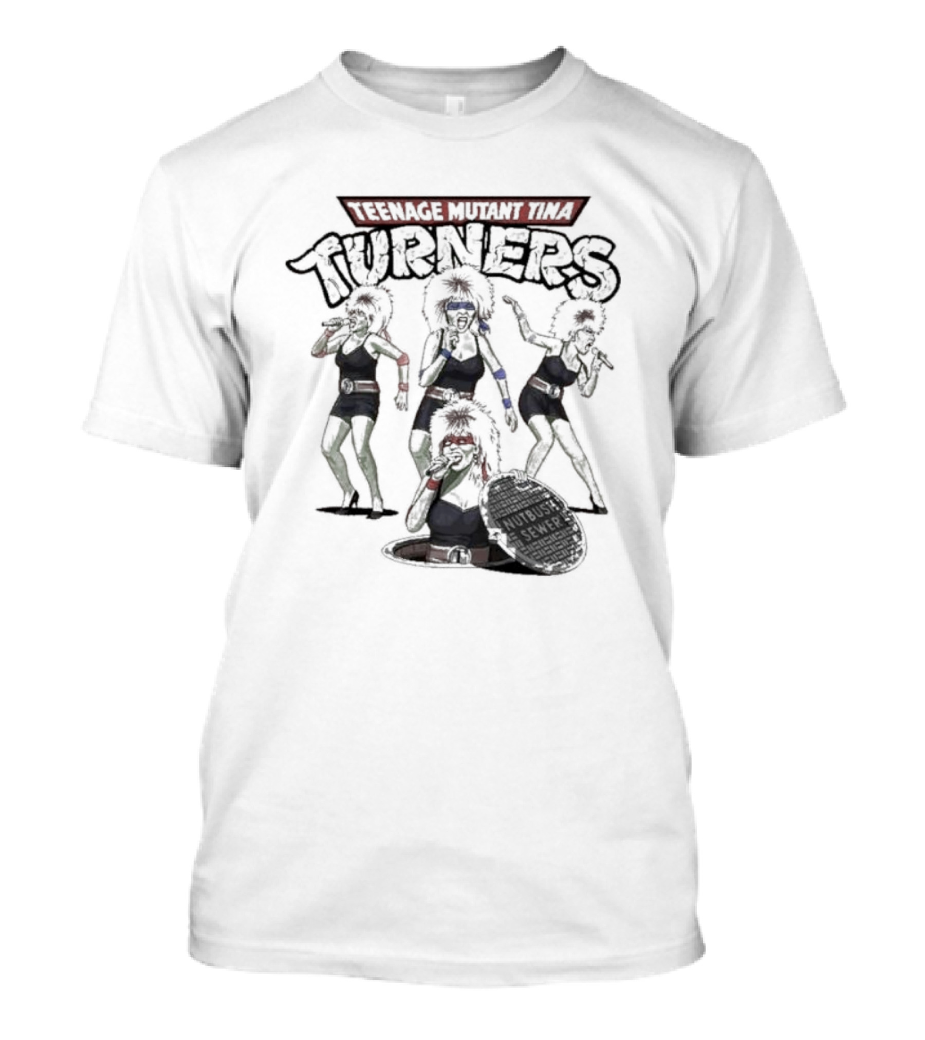 Teenage Mutant Tina Turners Comic Mashup T-Shirt