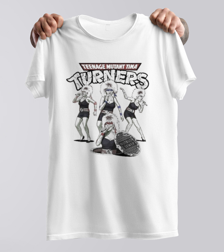 Teenage Mutant Tina Turners Comic Mashup T-Shirt