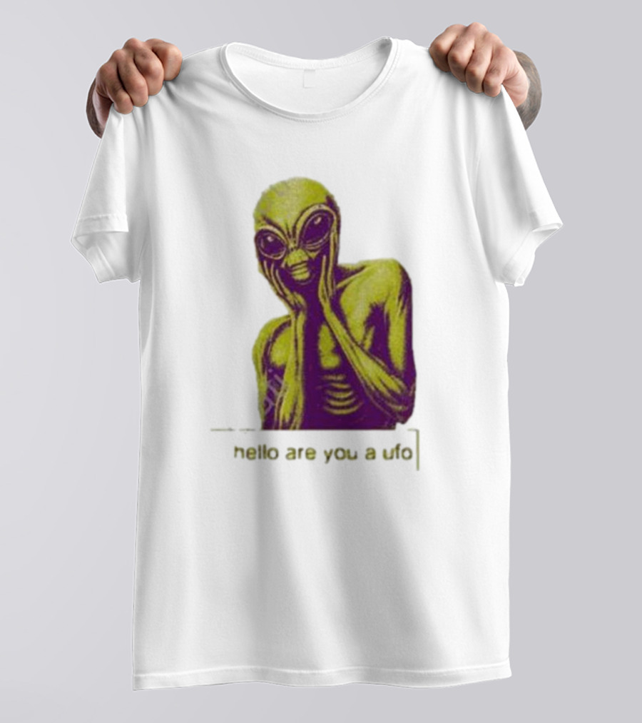 Dogecore Alien Hello Are You A UFO T-Shirt