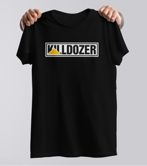 Killdozer Iconic Yellow Bulldozer Triangle T-Shirt