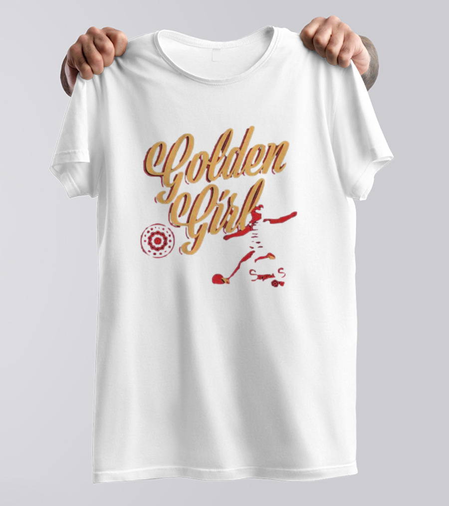 Portland Thorns Sophia Smith Golden Girl Soccer Motif T-Shirt