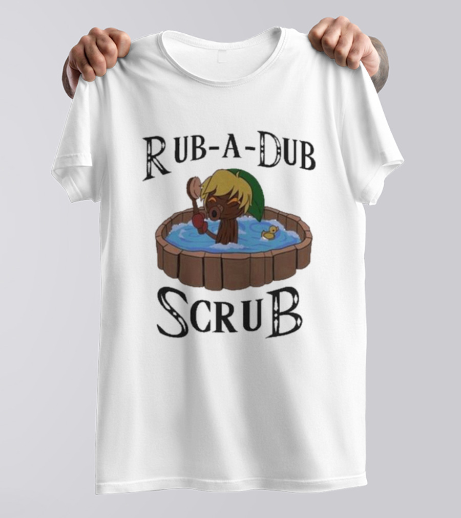 Rub-A-Dub Scrub Deku Tree Bath With Rubber Duck T-Shirt
