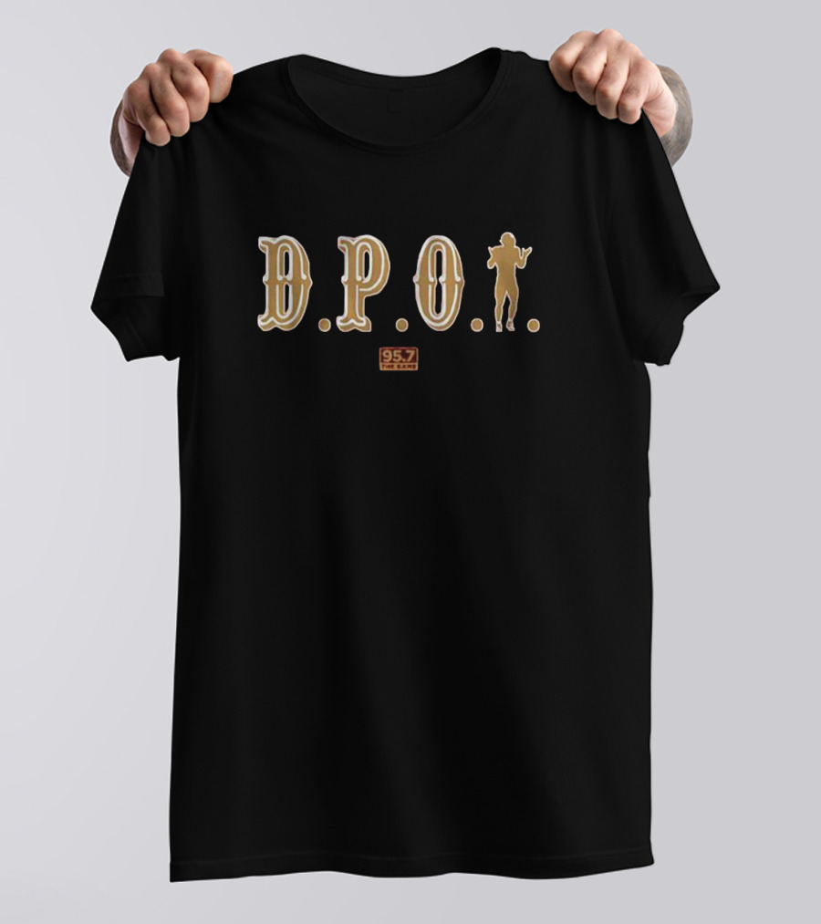 San Francisco DPOY 95.7 The Game Football T-Shirt