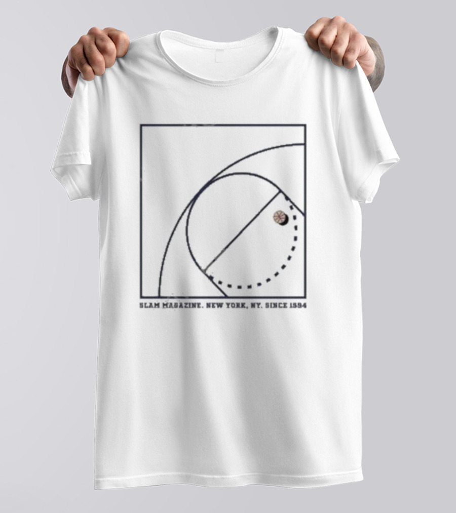 SLAM Magazine New York Since 1994 Basketball Court T-Shirt