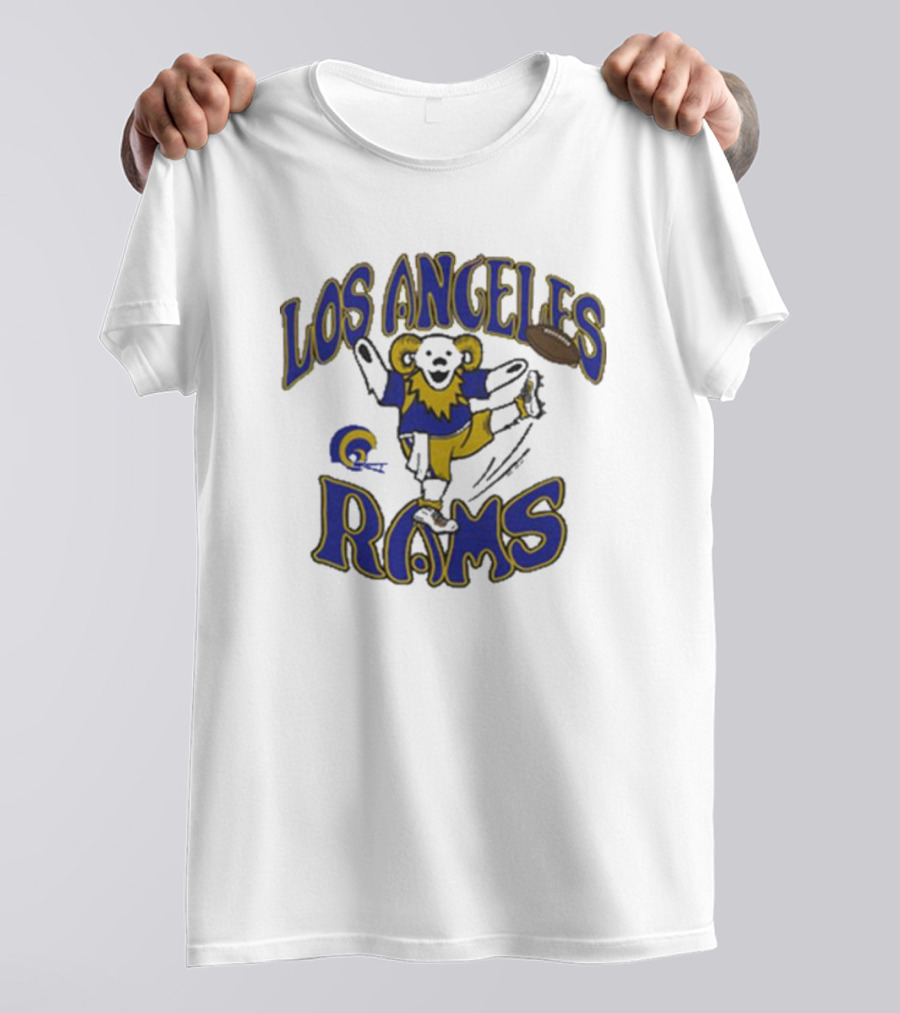 Los Angeles Rams Dancing Mascot Football Vintage Homage T-Shirt