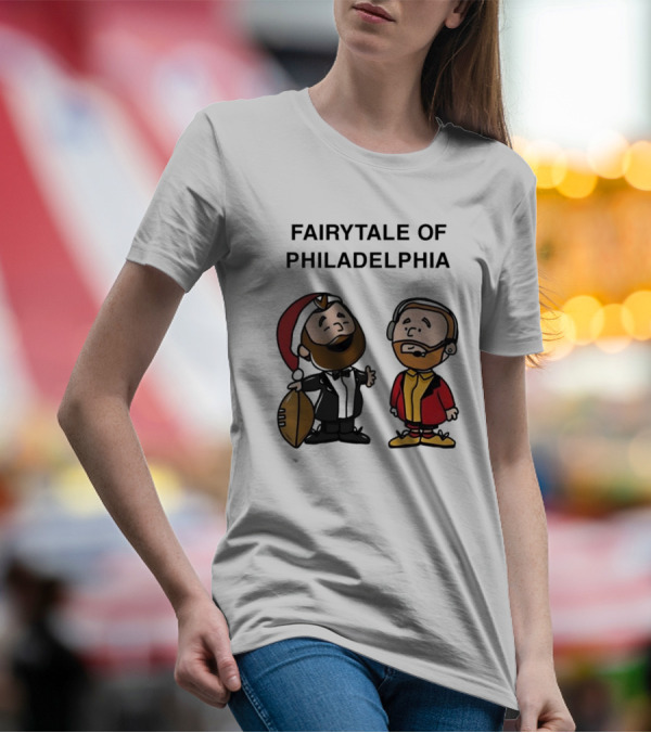 Fairytale Of Philadelphia Jason Kelce Travis Kelce Football Cartoon T-Shirt