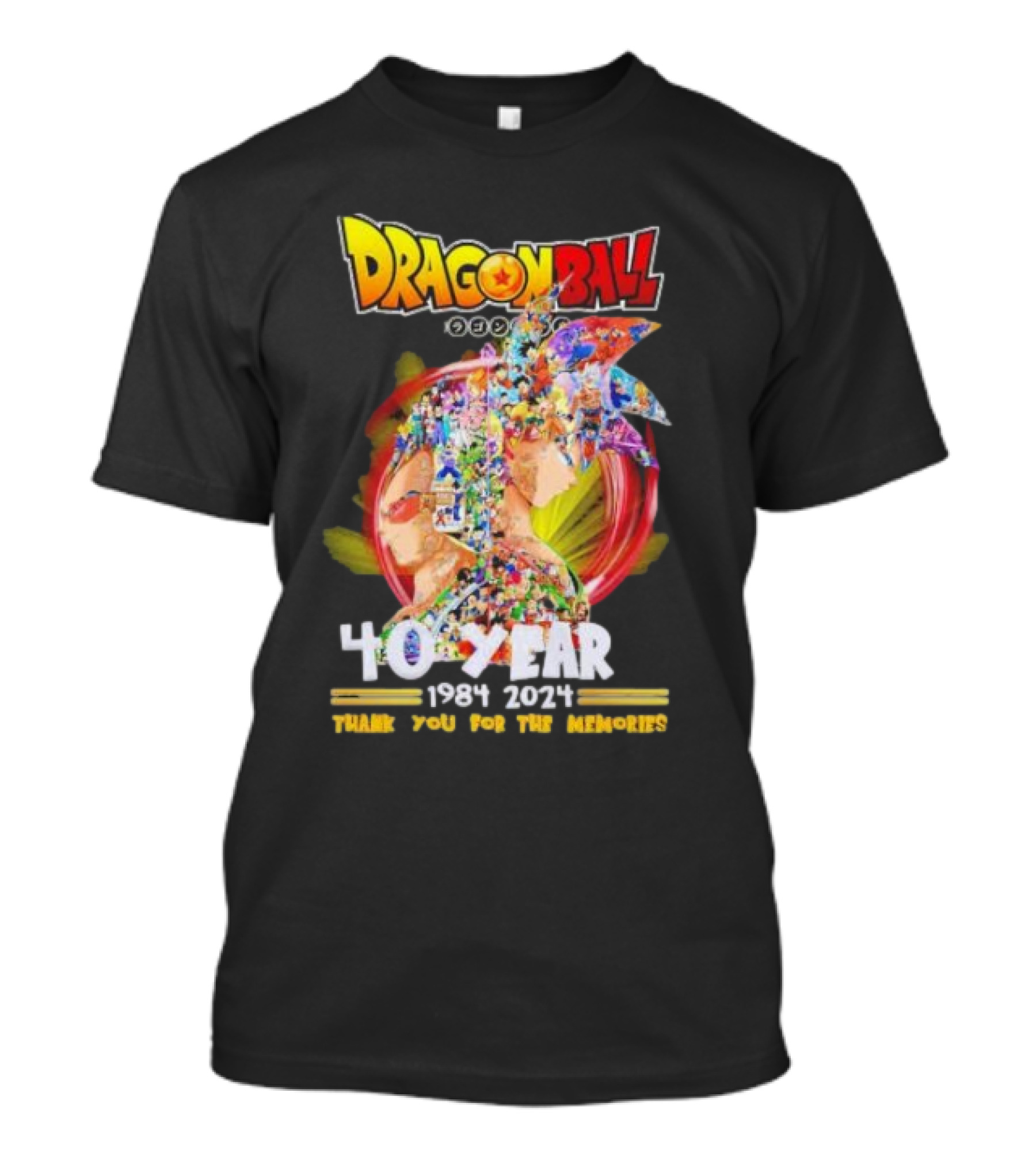 Dragon Ball 40 Year 1984 2024 Thank You For The Memories T-Shirt