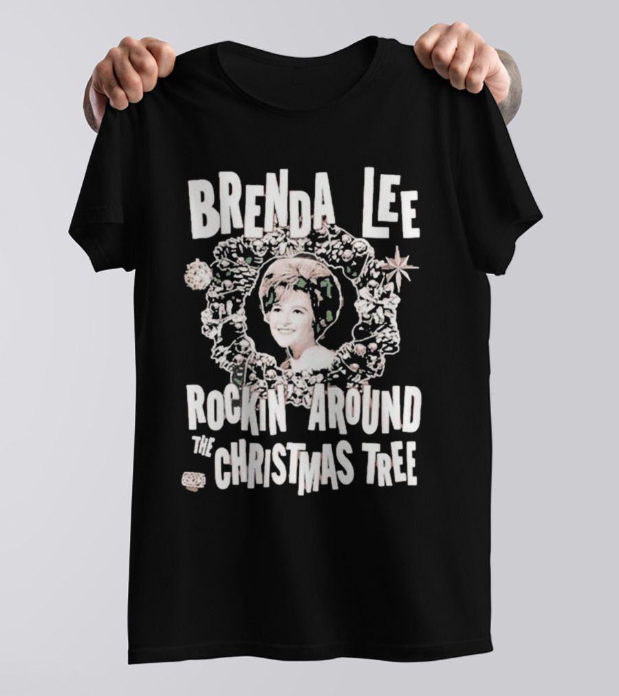 Brenda Lee Rockin’ Around The Christmas Tree Wreath T-Shirt
