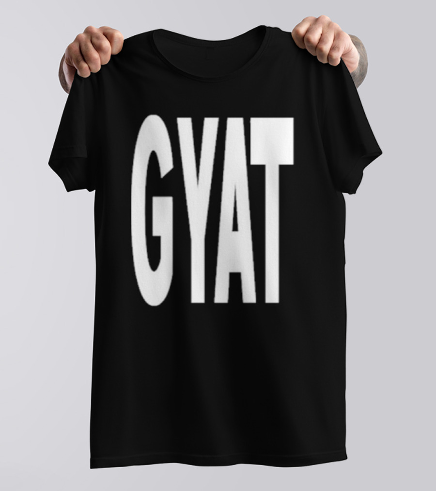 Revive Gyat Bold Statement Text White T-Shirt