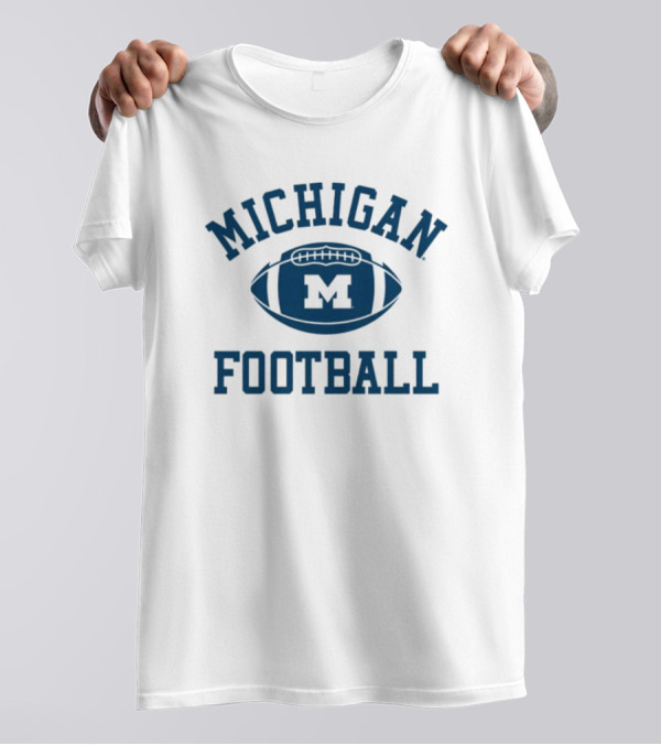 Michigan Football Vintage 1970s Inspiration Ringer T-Shirt