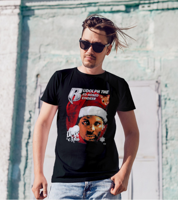 Rudolph The Red-nosed Reindeer DMX-Mas Santa Hat Christmas T-Shirt