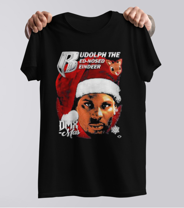 Rudolph The Red-nosed Reindeer DMX-Mas Santa Hat Christmas T-Shirt