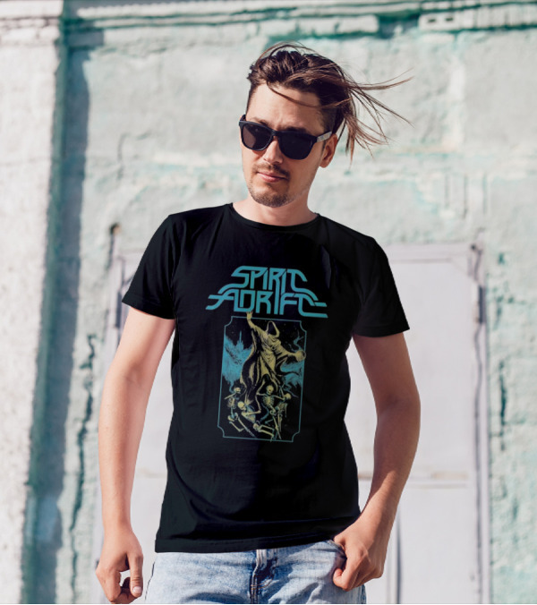 Spirit Adrift Summoner Skeleton Cloaked Figure And Dancing Skeletons T-Shirt