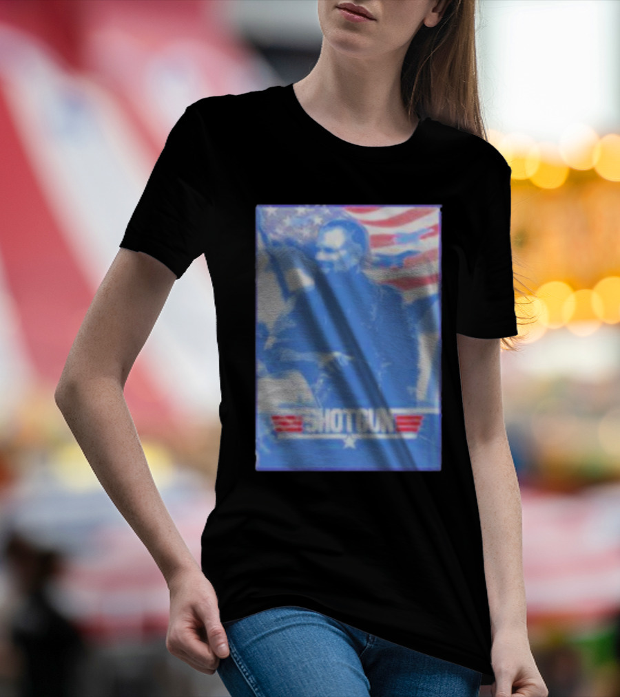 Team Mercury Shotgun American Flag Comfort Blend T-Shirt