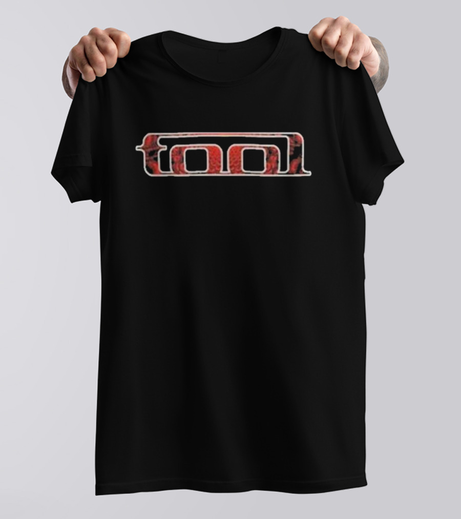 Tool Red Patterned Band T-Shirt