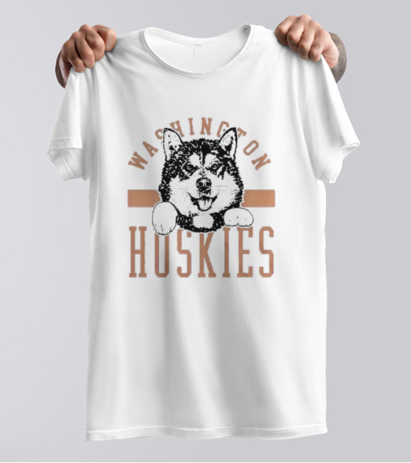 Washington Huskies Vintage Iconic Mascot T-Shirt