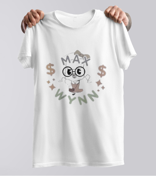 MAX WYNN $ Symbols With Cartoon Character T-Shirt
