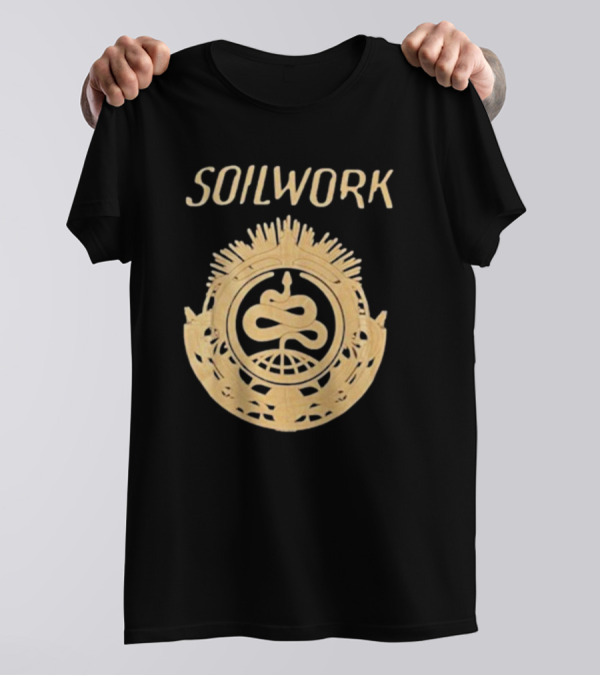 SOILWORK Snake Emblem With Globe And Wreath T-Shirt