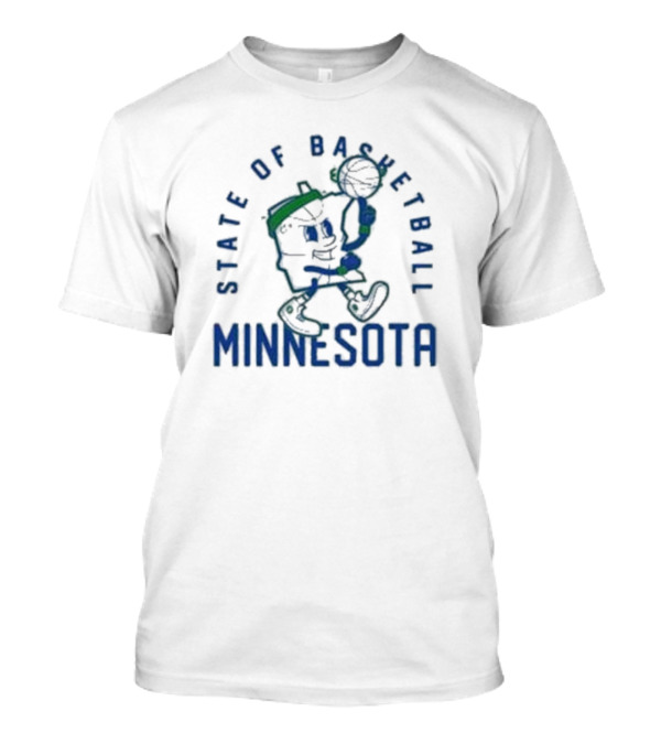 State Of Basketball Minnesota Iconic Hoops Character T-Shirt