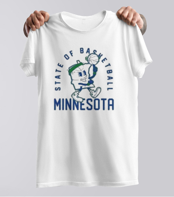 State Of Basketball Minnesota Iconic Hoops Character T-Shirt