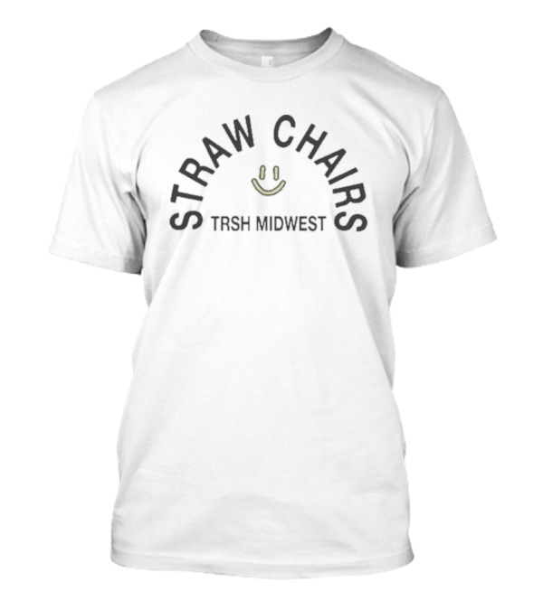 Straw Chairs Smiley Face TRSH Midwest T-Shirt