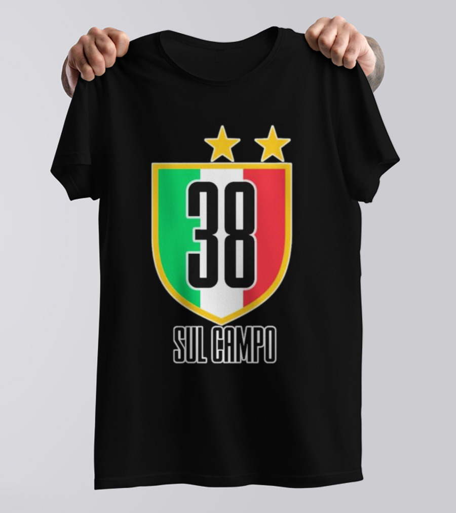 Sul Campo 38 Italy Shield With Stars T-Shirt