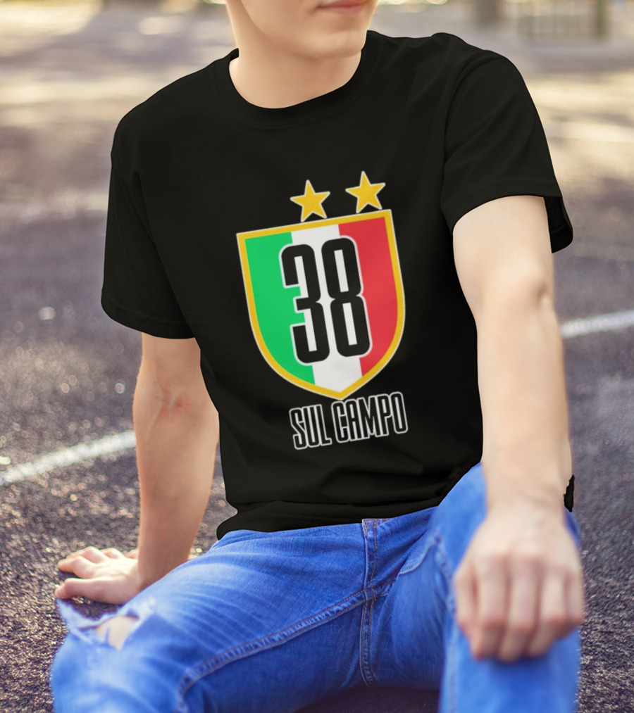 Sul Campo 38 Italy Shield With Stars T-Shirt