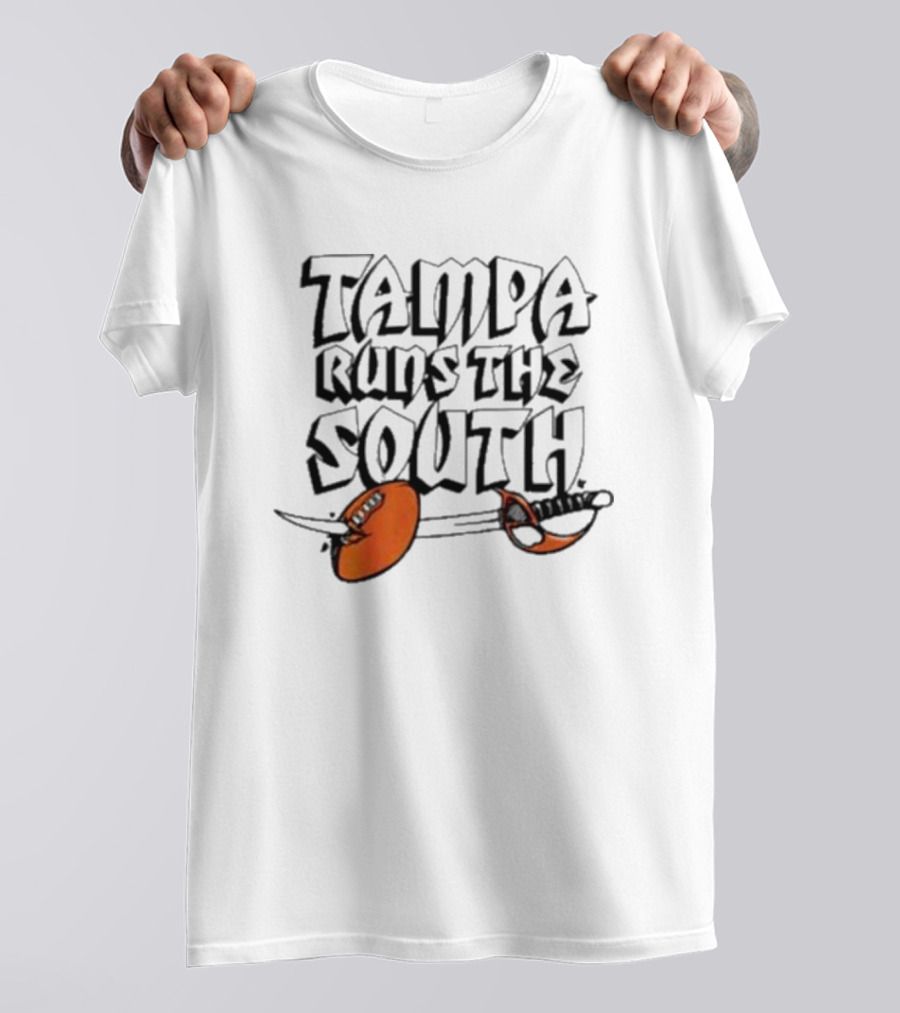 Tampa Runs The South Buccaneers Sword T-Shirt