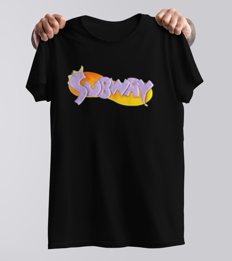 Weaponsofmassdestruction Spyro-Style Subway Logo Dragon Sandwich T-Shirt
