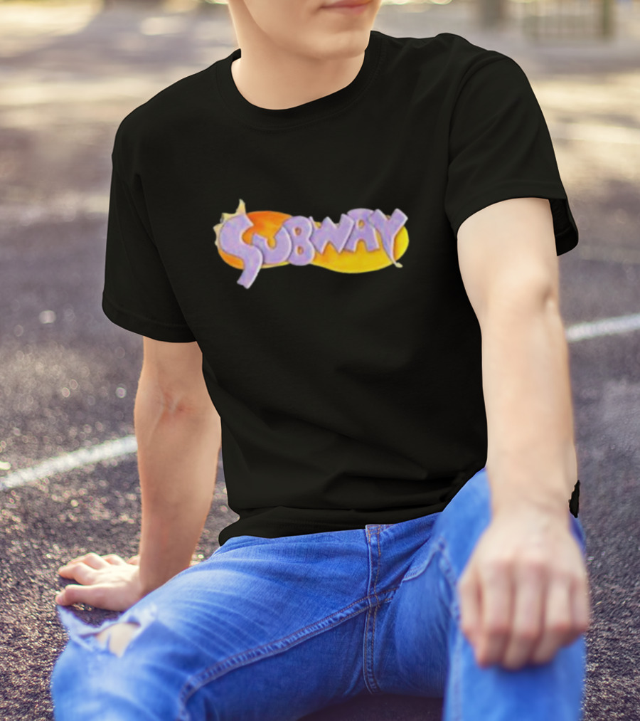 Weaponsofmassdestruction Spyro-Style Subway Logo Dragon Sandwich T-Shirt