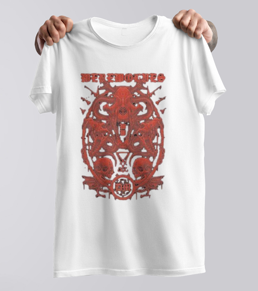 Werewolves Their Own Blood Gothic Skull And Bat T-Shirt