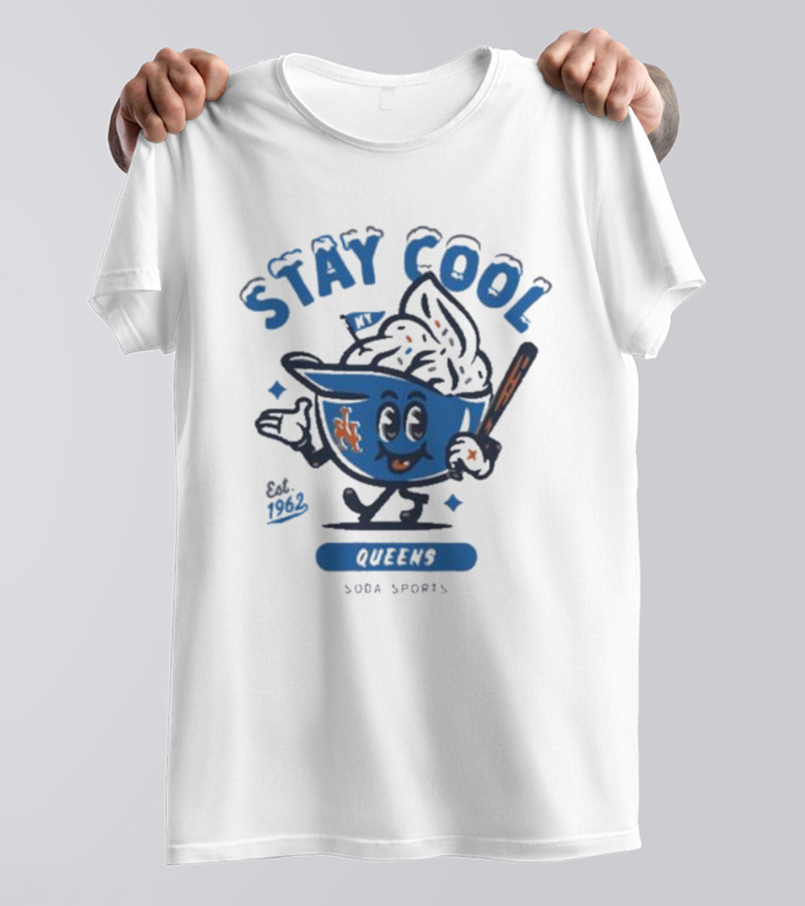 Stay Cool Queens NY 1962 Soda Sports T-Shirt
