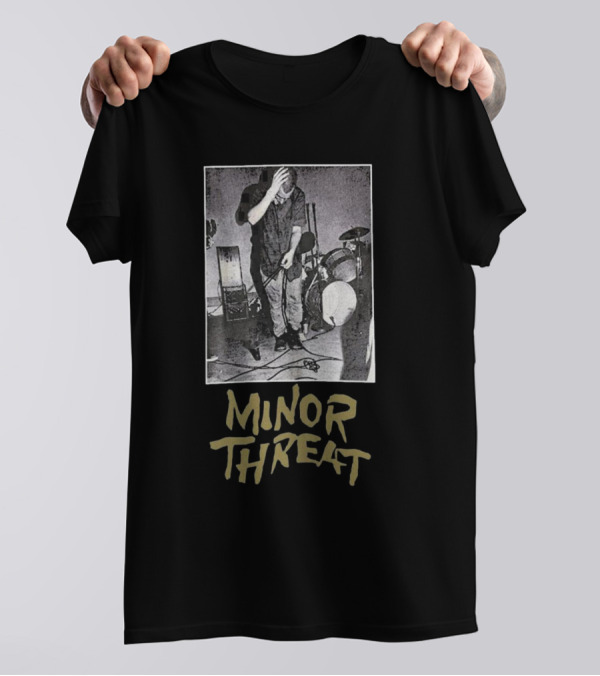 Minor Threat Vintage Photo Ian MacKaye Band Performance T-Shirt