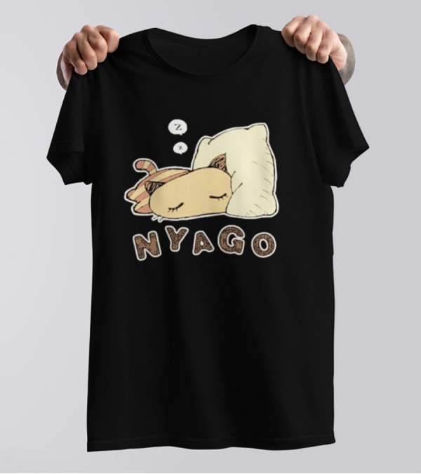 Sanrio Nyago Sleeping Cat Zzz Pillow T-Shirt