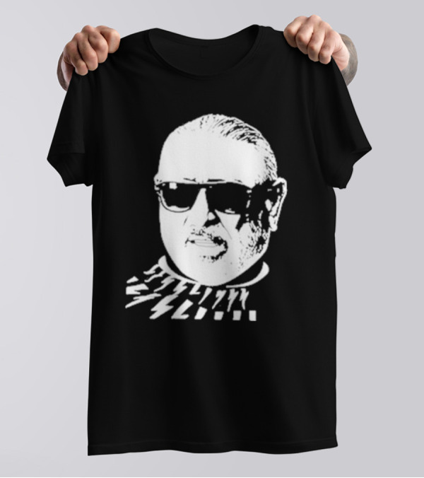 Serghei Mizil Iconic Graphic Black Sunglasses T-Shirt