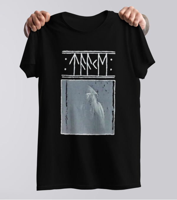 Taake Stridens Hus Nordic Runes Monochrome T-Shirt