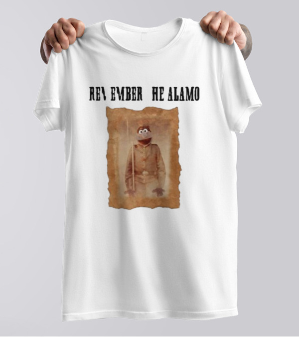 R Remember R He Alamo Lucca International Muppet Gonzo T-Shirt