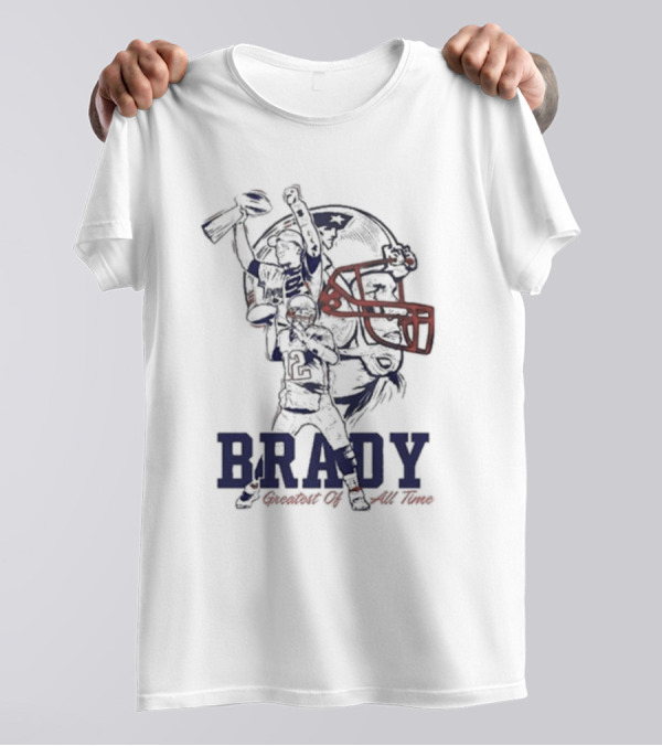 Brady Greatest Of All Time Football T-Shirt