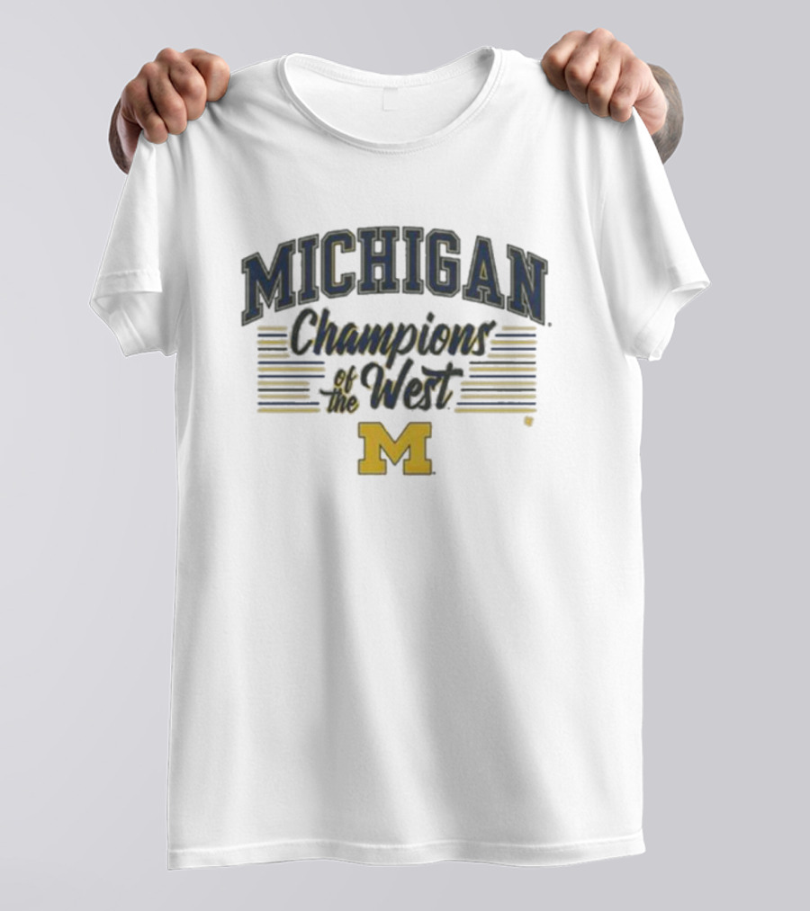 Michigan Football Champions Of The West M T-Shirt