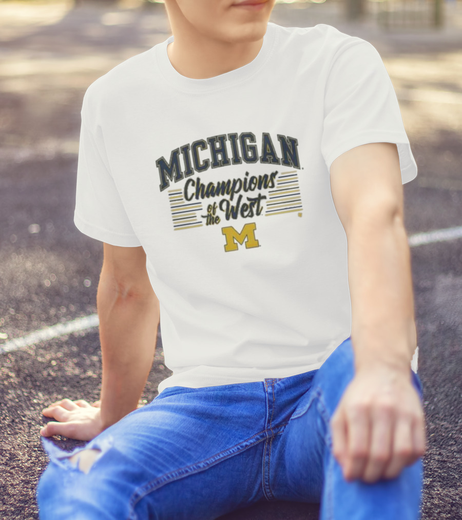 Michigan Football Champions Of The West M T-Shirt