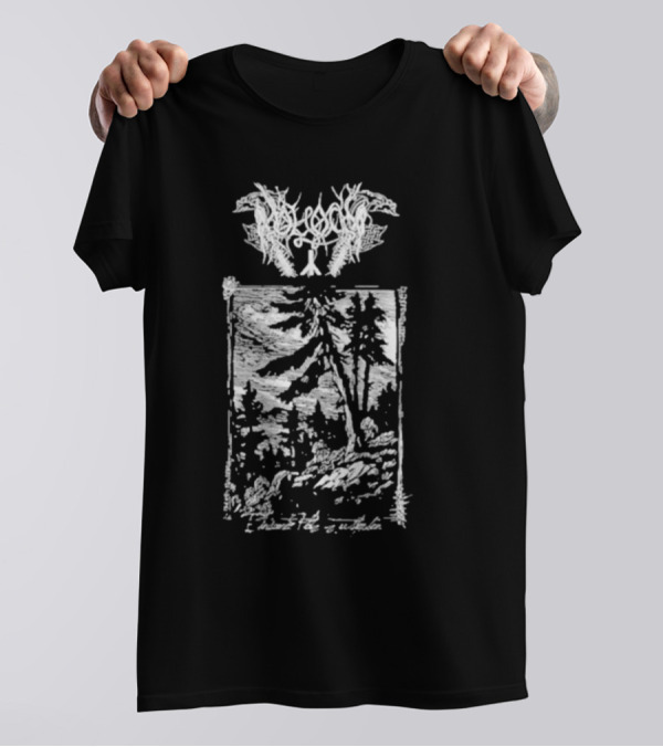 Moloch Einsamer Platz Zu Sterben Black Metal Forest Scene T-Shirt