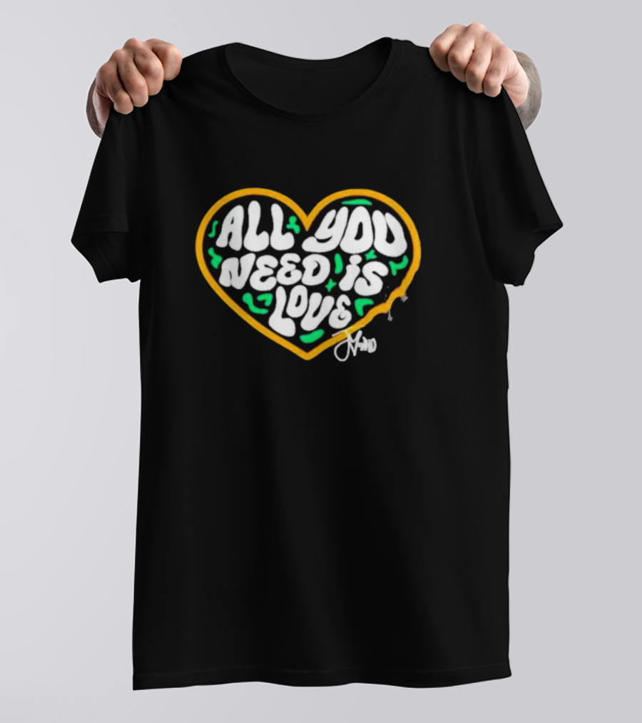 Packer All You Need Is Love Heart T-Shirt