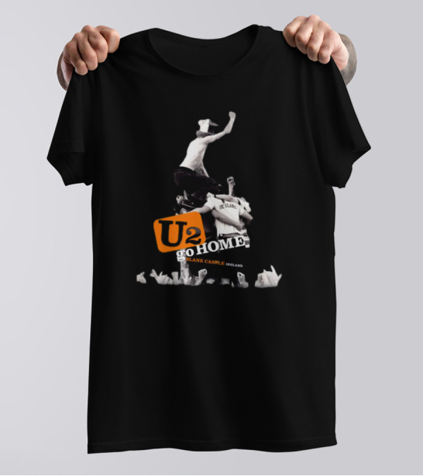 U2 Go Home Slane Castle Ireland U2 Sphere Shop Slane Grey T-Shirt