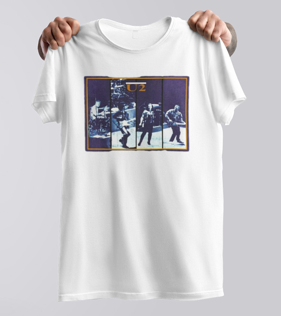 U2 The Joshua Tree Tour 1987 Band Performance T-Shirt