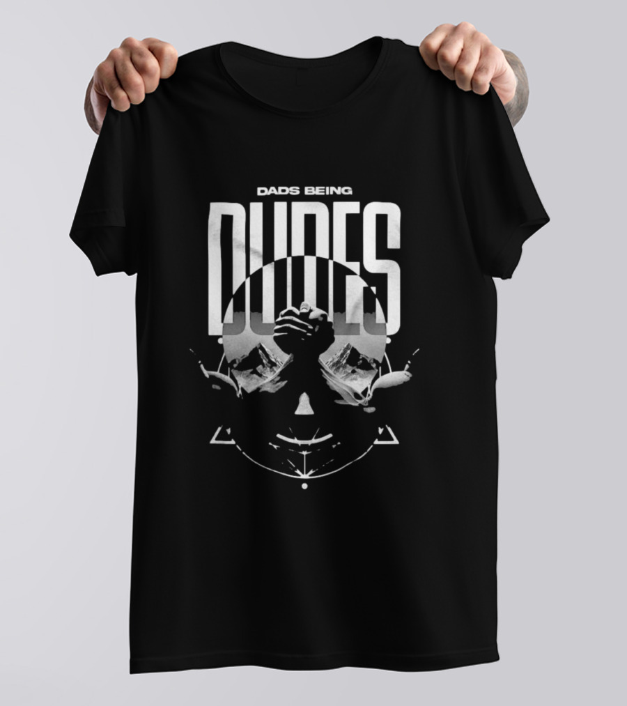 Dads Being Dudes Arm Wrestling Circle T-Shirt