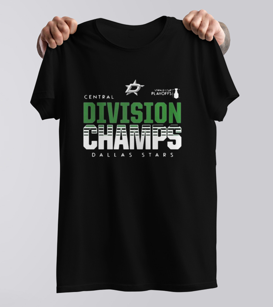 Dallas Stars Central Division Champs Stanley Cup Playoffs T-Shirt