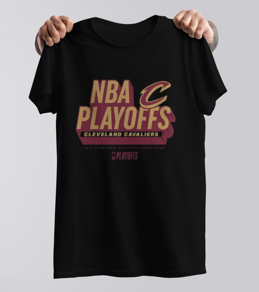 NBA Playoffs 2024 Cleveland Cavaliers Defensive Stance T-Shirt