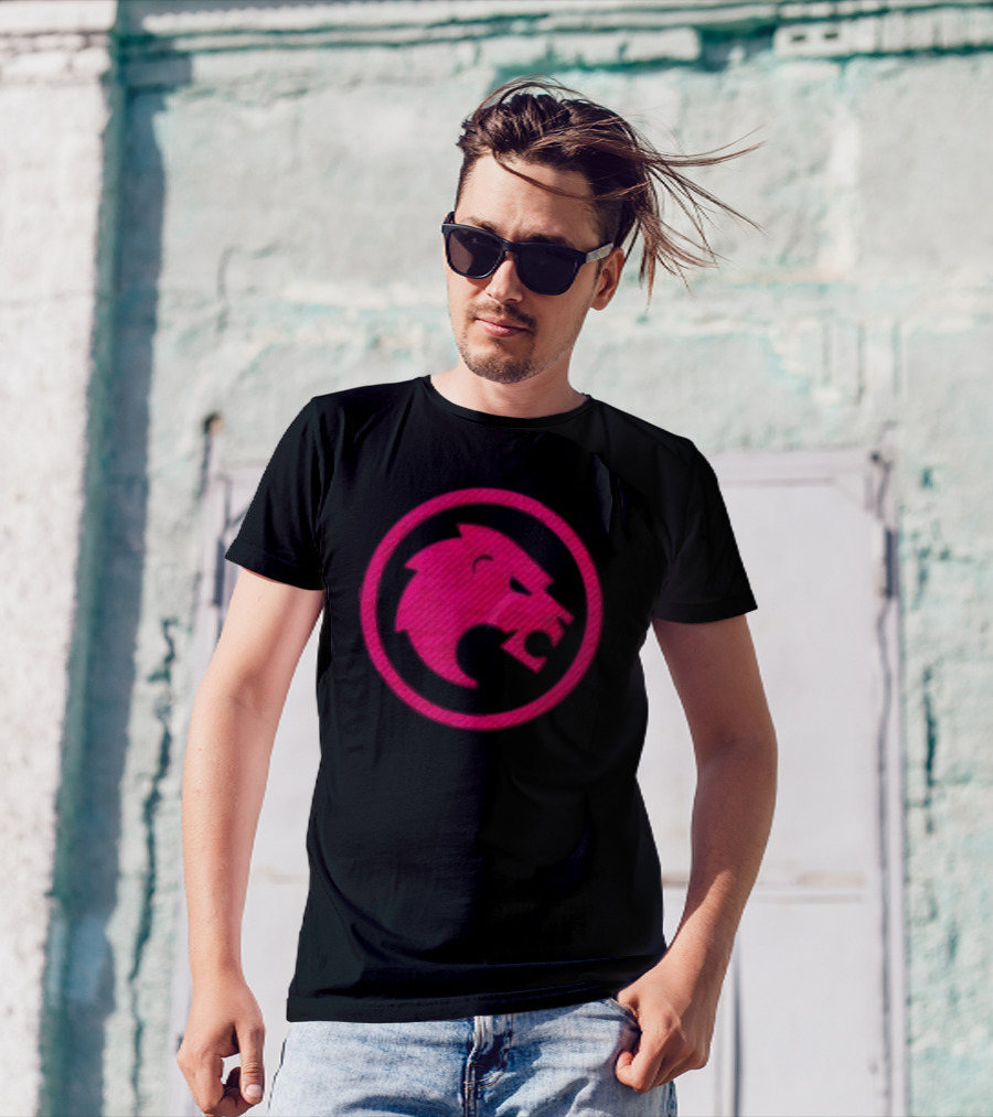 Jon Rahm Sponsor Legion XIII Pink Lion Emblem T-Shirt
