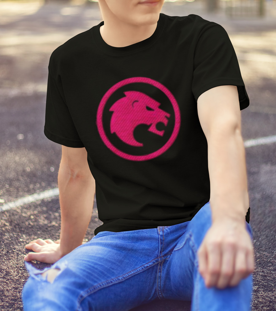 Jon Rahm Sponsor Legion XIII Pink Lion Emblem T-Shirt