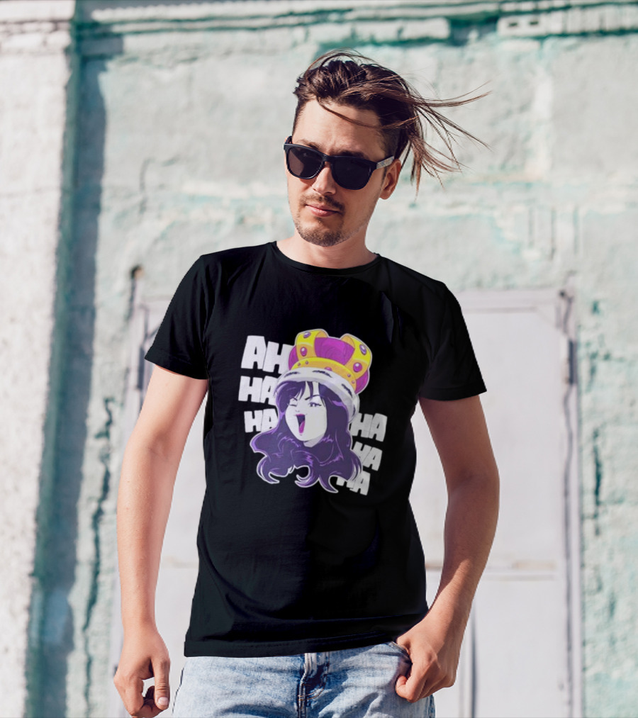 Ms Sakura Haha King Crown Laugh T-Shirt